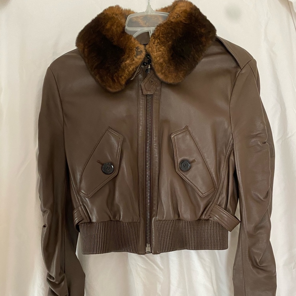 Burberry Mink Fur Bomber Jacket